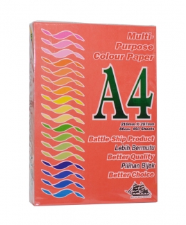 A4 Colour Simili (80gsm) - Robin Red